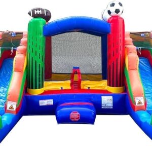 Cross Over Sports Bounce House Double Slide